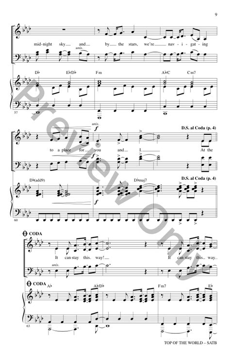 Top of the World (SATB ) by Benj Pasek & Jus | J.W. Pepper Sheet Music