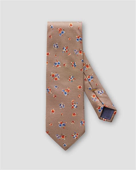 Brown Floral Tie Eton