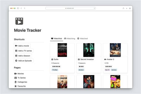 7 Best Notion Movie And Tv Show Trackers Notionzen