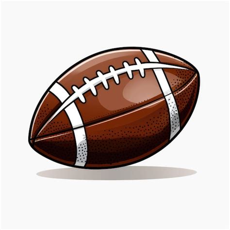 Capture The Essence Simplistic Football Clip Art In Cartoon Style