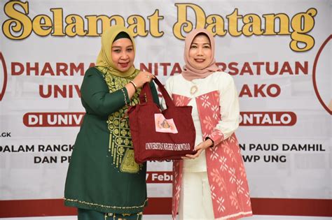 DWP Untad Kunjungi Dharma Wanita Persatuan Universitas Negeri Gorontalo