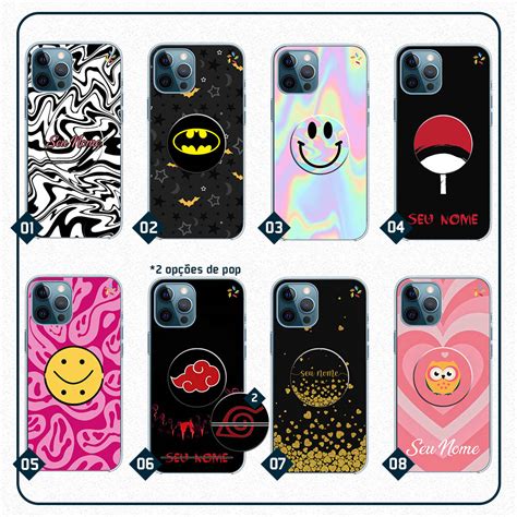 Capa Capinha Para Celular Cole O Personalizadas Nome E Pop