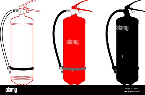 Portable Fire Extinguisher Stock Vector Images Alamy