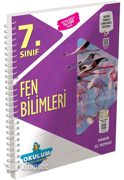 7 Sınıf Fen Bilimleri Okulum Akıllı Defter Murat Yayınları 9786057816689