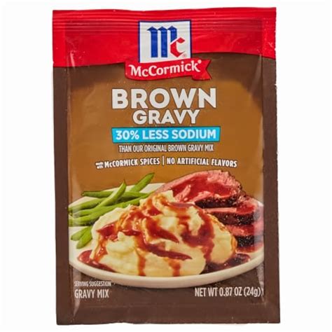 Mccormick Less Sodium Brown Gravy Mix Pack Of 5 5 Pack Kroger