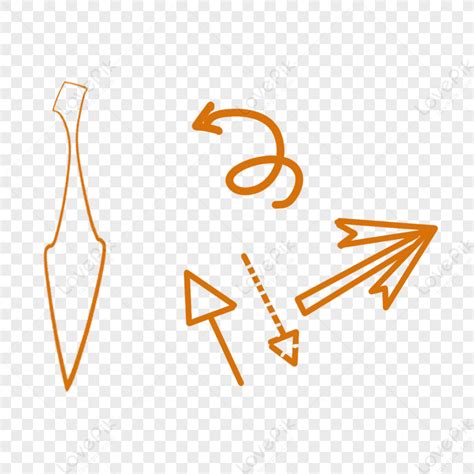 Orange Line Draft Arrow Cartoon Clip Artorange Linesarrow Logo Png