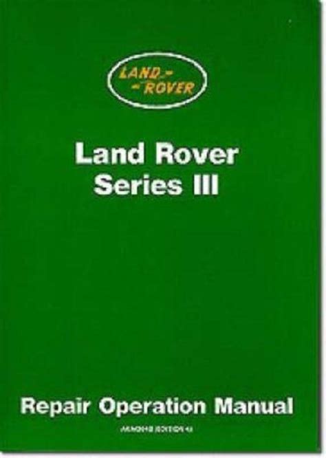 Land Rover Series Workshop Manual Brooklands Books Ltd