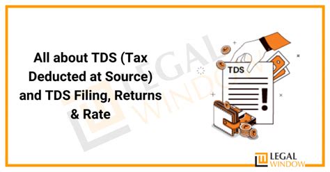 All About Tds Tax Deducted At Source And Tds Filing Returns Rate