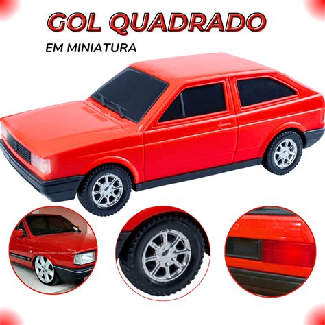 Gol Quadrado Miniatura Anos 80 Carrinhos Coleção Carros Antigos