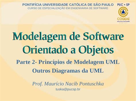 Ppt Modelagem De Software Orientado A Objetos Parte Princ Pios De