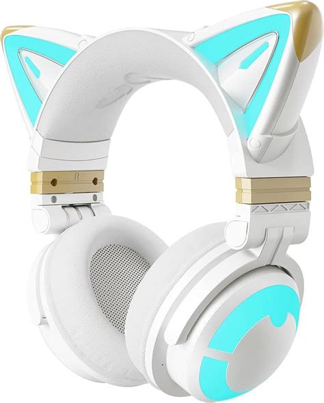 YOWU RGB Cat Ear Headphones 3G Wireless 5 0 Foldable Gaming Headset