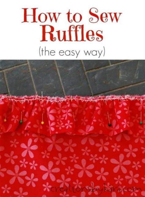 How To Sew Ruffles The Easy Way