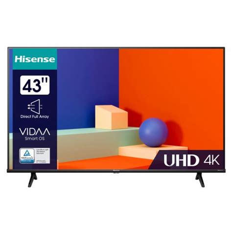 TV LED 4K 43 Hisense 43A6K Smart TV 2023 34 50 sur la carte à 229