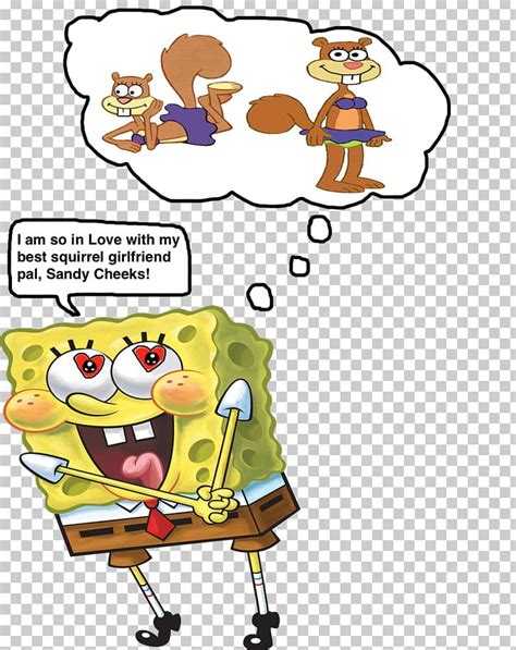 Spongebob And Sandy Kissing Drawing