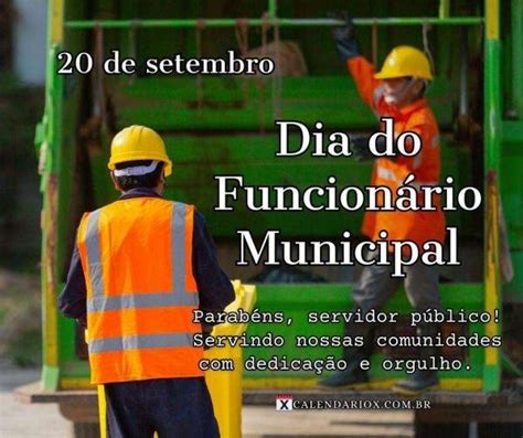 Dia Do Funcion Rio Municipal De Setembro