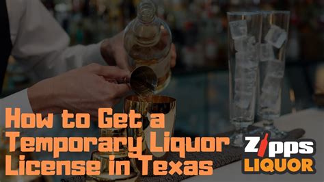 How To Get A Temporary Liquor License In Texas Zipps Liquor Youtube