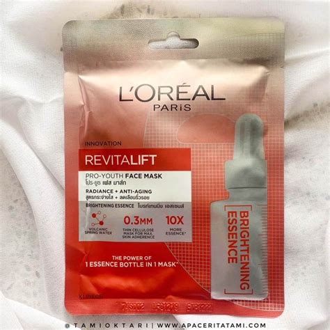 Review L Oreal Paris Revitalift Pro Youth Face Mask Blog By Tami Oktari