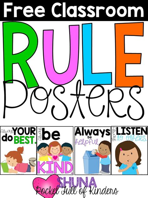 Free Classroom Rules Posters Classroom Rules Classroom Rules Poster Images