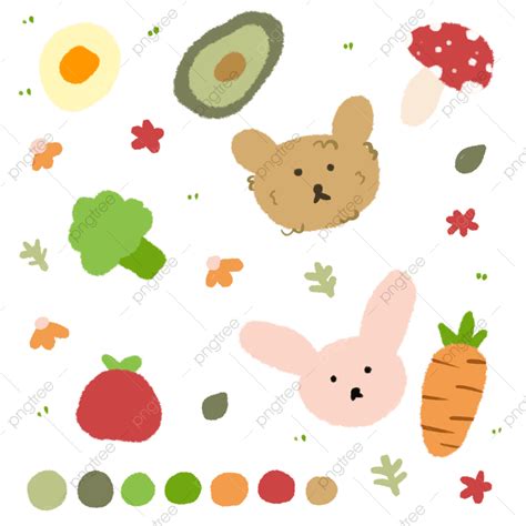 Doodle Idea Png Picture Colorful Cute Doodle Illustration Idea Cute