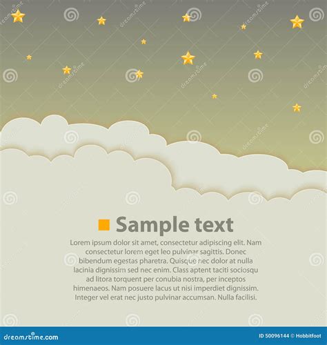 Night Sky with Clouds. Background Stock Vector - Illustration of bright ...