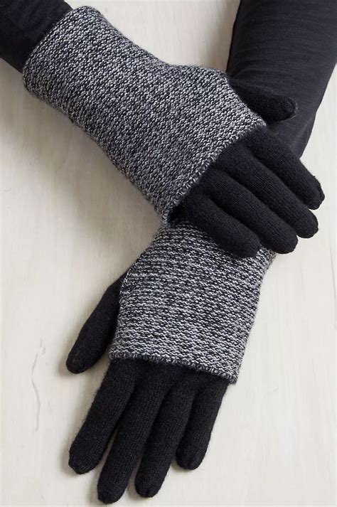 Womens Hawthorn Waffle Knit Cashmere Convertible Gloves Overland