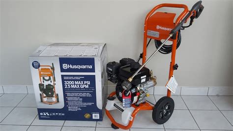 Husqvarna Pw3200 Pressure Washer Unboxing And Setup Video Youtube