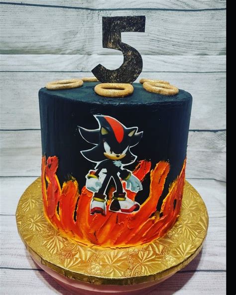 Shadow The Hedgehog Cake Sonic Birthday Cake Sonic Cake