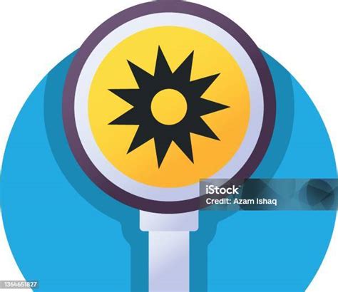 Konsep Radiasi Optik Desain Ikon Warna Vektor Rambu Peringatan Panduan