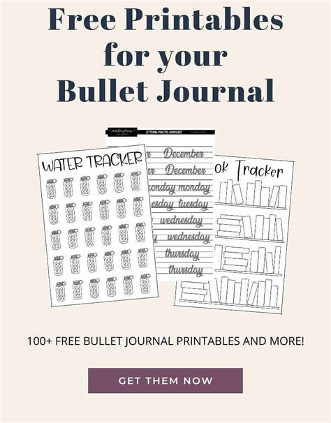 Free Bullet Journal Printables Masha Plans Nbkomputer