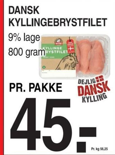 Dansk Kyllingebrystfilet Tilbud Hos Abc Lavpris