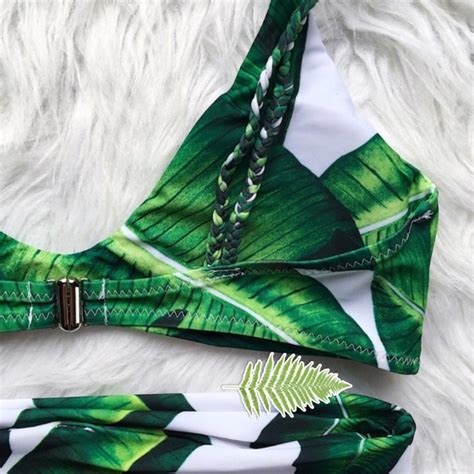 Acacia Swimwear Swim One Left Sexy Banana Leaf Floral Bikini Poshmark