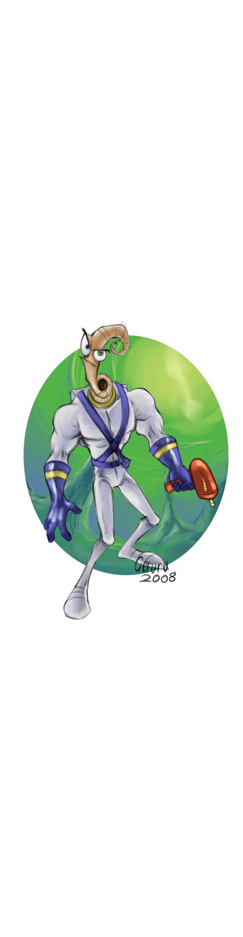 I Turned Earthworm Jim Fan Art Into A Ios 16 Depth Effect Wallpaper