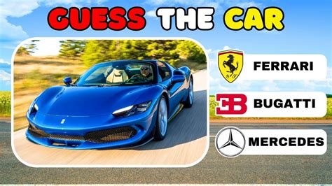 Can You Guess The Car Brand By Car Famous Cars Quiz Challenge Car