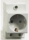 Розетка CHINT AC30-111 с заземляющим контактом на DIN-рейку (775001 ...
