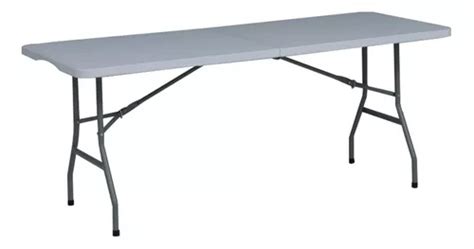 Mesa Plegable Jardín Pro 180 Cm Blanca