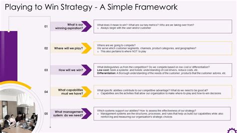 Playing To Win Strategy Framework Training Ppt PPT PowerPoint