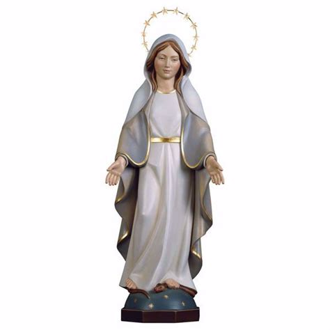 Virgen María Madonna Milagrosa con Aureola cm 46 18 1 inch Estatua