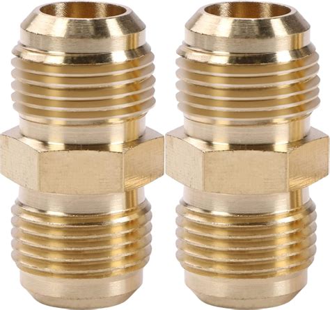 Amazon Litorange Pcs Brass Tube Coupler Pipe Flare Fitting Union