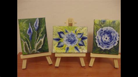 Come dipingere fiori in modo facile peonia, rosa, calla. One stroke ...