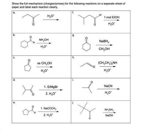 Solved Show The Full Mechanism Chargeslarrows For The Following