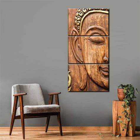 Wooden Buddha Wall Art | ElephantStock