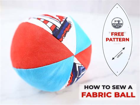 How To Sew A Ball Sphere Sewing Pattern For A Nice Round Shape