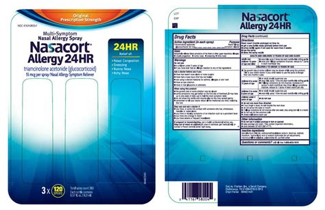 Nasacort Allergy 24HR (Chattem, Inc.) TRIAMCINOLONE ACETONIDE 55ug spray, metered