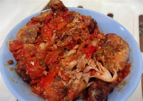 Resep Ayam Geprek Cabe Merah Oleh Karisna Sofiyanti Cookpad