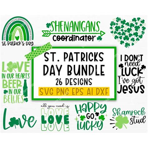 St Patricks Day Svg Bundle Shamrock Svg Irish Svg St Patr Inspire