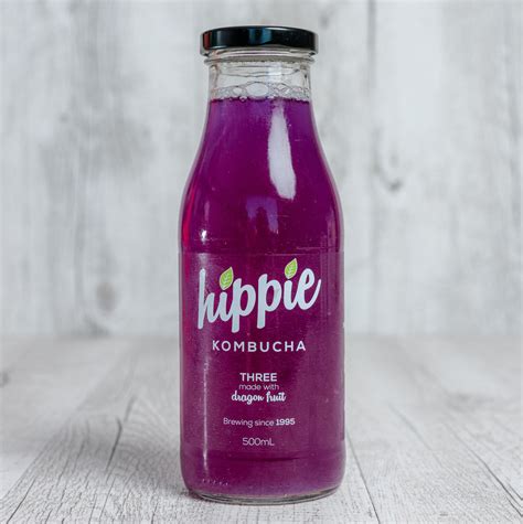 Hippie Kombucha Dragon Fruit Perth Delivery Dirty Clean Food