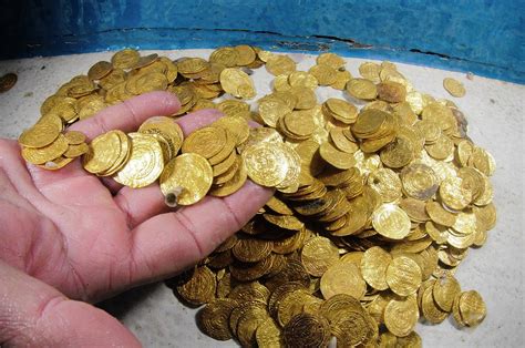 A Stash Of 2000 Ancient Gold Coins Photograph By Photostock Israel