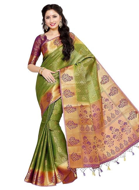 Latest Indian Art Silk Kancheepuram Sarees Designs Online