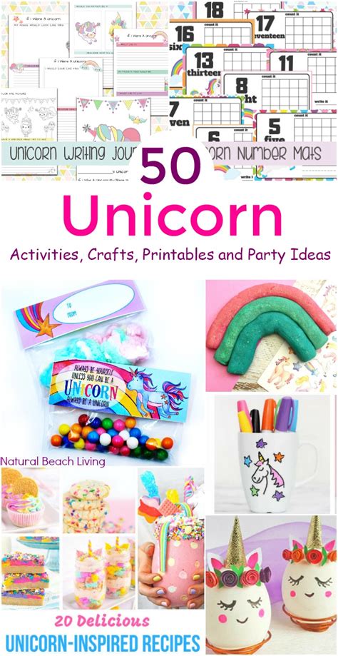 80 Unicorn Activities Crafts Printables And Party Ideas Natural