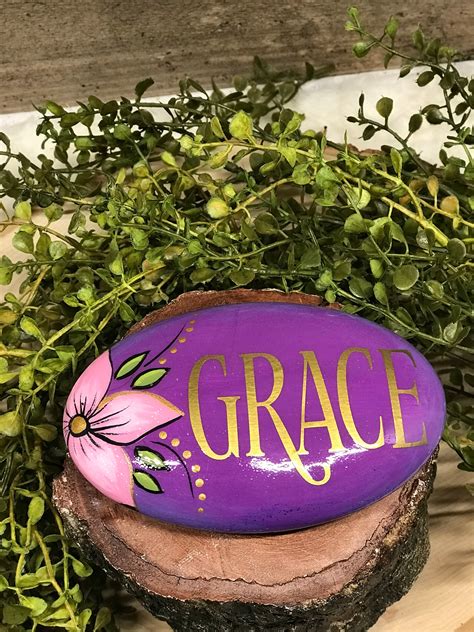 Rock Art Hand Painted Rocks Inspirational Messages Etsy